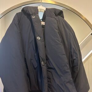 Free People Black Hooded Jacket